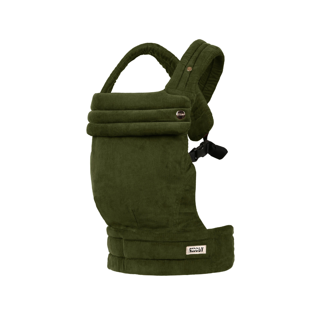 Marsupio porta-bebè - Velluto a coste verde oliva